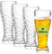 AXIM Beer Glasses Set,17 oz/500 ml Crystal Beer Pint Glass,Pilsner Beer Mug,Drinking Glasses for Home Dining, Bars and Parties (4 Pcs)