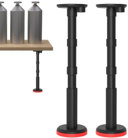 d'armoire réglable – 2 supports de tige de levage, d'évier encastré | d'armoire de cuisine et de salle de bain robuste, prise de réglable pour un matériel d'installatio