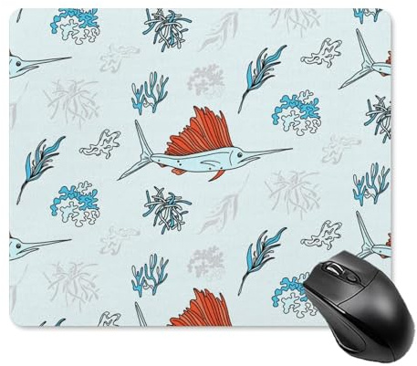 Mauspad Riesen-Blauflossenthunfische Mouse Pad Mat Vernähter Rand Mousepad Gaming Mouse Pad Für Arbeit Büro Laptop XL