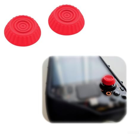 Für TPU-Based Joy Protector entwickelt für Steam Deck für OLED bietet sichere Haftung und reibungslosen analogen Betrieb (rot)