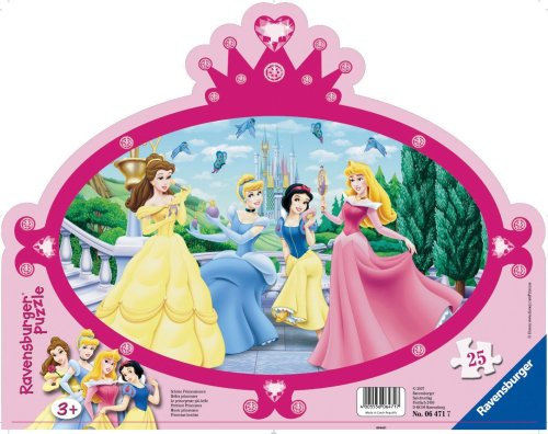 Ravensburger 06471 - Disney Princess: Schöne Prinzessinnen, 25 Teile Rahmenpuzzle