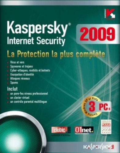 Kaspersky Internet Security 2009 (3 Postes / 1 An)