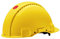 3M Peltor Schutzhelm G3000, G30NUY, mit 3M Uvicator Sensor, ABS, mit Schweißband und Ratschensystem, belüftet, gelb, 1 Packung