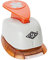 Wedo 168111 Motivlocher klein Kleeblatt (mit praktischem Auffangbehälter, Ausstanzung 1,4 x 1,5 cm) orange