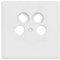 Axing SZU 2-00 cover plate for antenna wall outlet socket, for BSD 961-x, white