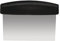 Genware 05-045 Dough Scraper, 150 mm x 75 mm, Black Handle