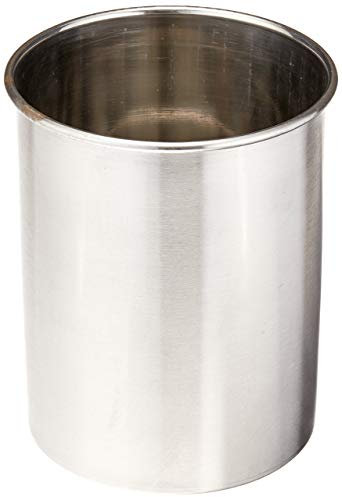 Tablecraft Products Hu2 Utensil Holder, Stainless Steel Brushed