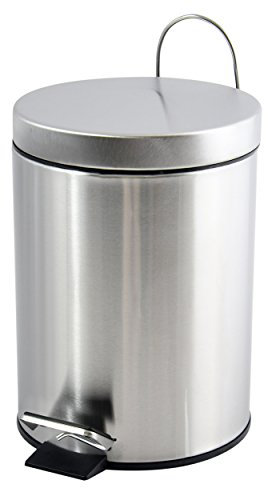 MSV 100108 Mülleimer aus Edelstahl/Polypropylenstahl, 3 l