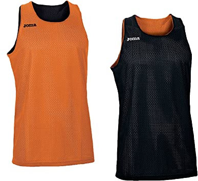 Joma Aro Basketball Reversibil T-Shirt, Herren, Orange-Schwarz, M