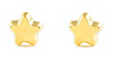 Ohrringe/Ohrstecker Stern - Damen & Kinder - Gelbgold 18 Karat (750)