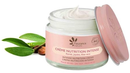 Fleurance Nature- Crème Nutrition Intense Bio- creme hydratante visage-50ml- soin visage femme bio- peau sèche- 21145