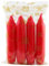 Idena Adventskerzen rot 4er-Set 13cm, Wachs, 9.4x11.6x2.5 cm