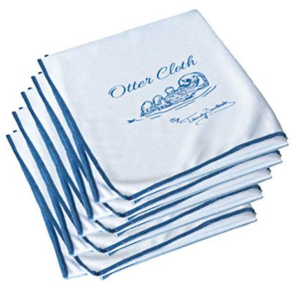 Extra Large Microfiber Glass Polishing Cloth - Ultrafine, Premium Quality Lint-Free Suitable for All Types of Glassware (5 Pack) – 65x50 cm (White)