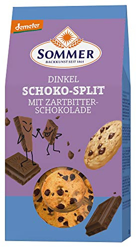SOMMER CABLE Dinkel Schoko-Split mit Zartbitterschokolade, 150 g