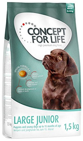 Concept für Life Junior groß. Eine Gesunde ausgewogenen Hundefutter