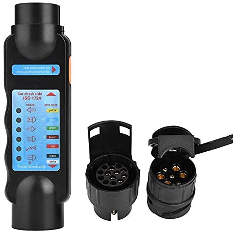 Testeur de Remorque de Voiture,Minyinla 12V 7 Broches 13 Broches Outil de Test de Remorque Testeur de Circuit de câblage Outils de Diagnostic Testeur De Fiche De Prise De Courant