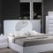 ONEK-DECCO Cabecero de Cama Mod.Ying Yang tapizado en Polipiel,Acolchado de Espuma Varias Medidas y Colores,Cabezal niños, Juvenil y Cama Matrimonio (150x70, Blanco-Plata)