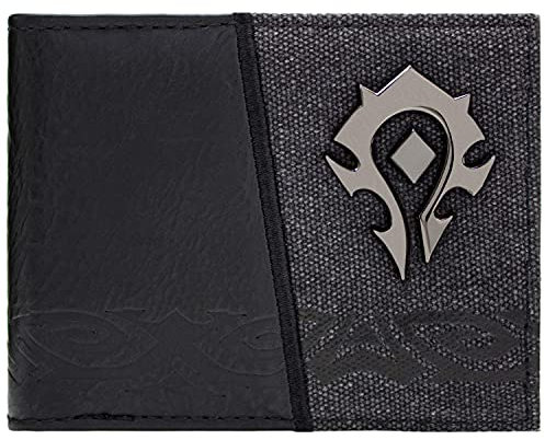 World of Warcraft Horde Fraktion Insignien Portemonnaie Geldbörse Schwarz