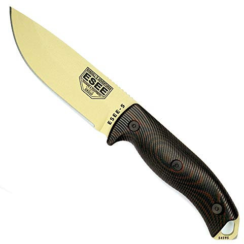 ESEE Model 5 Fixed Blade Tan, ES5PDT004, schwarz