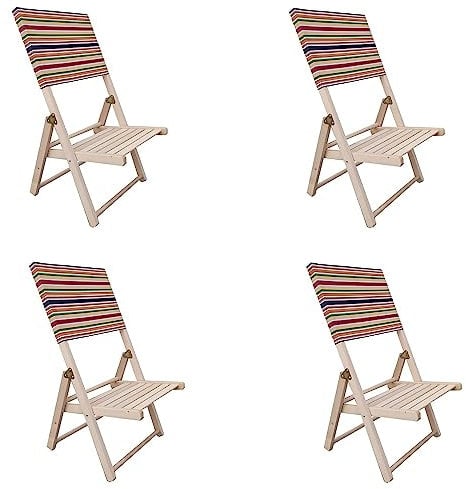 Liberoshopping Sedia spiaggina Mare Piscina richiudibile in Legno massello (4)