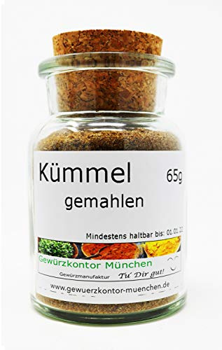 Kümmel gemahlen 65g im Glas Gewürzkontor München