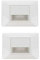 2 Pezzi Segnapasso Led Bianco 220V 1,6W Calda 3500K Per Cassette 503 Compatibile Vimar Plana