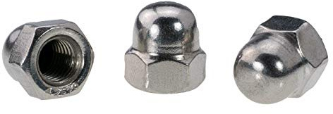 Hutmuttern Edelstahl A2 M8-200 Stück - DIN 1587 Sechskant SW 13 hohe Form
