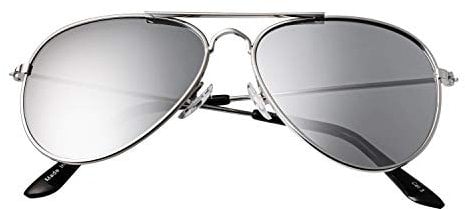 Ultra Silber mit Silber Verspiegelten Gläsern Kinder Pilot Sonnenbrille Jungen Mädchen Klassische Metall UV400 Schutz Brillen Schatten Unisex