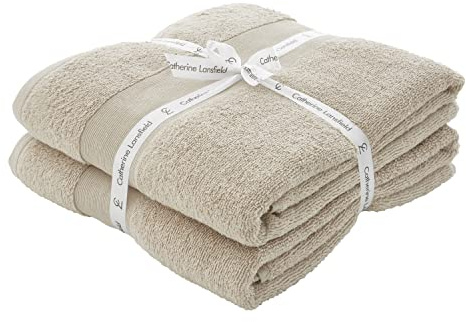 Catherine Lansfield, Natural, Bath Sheet Pair