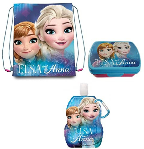 Trendstern Sportbeutel Frozen Eiskönigin + Flasche + Lunchbox