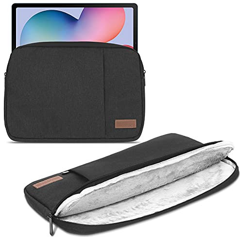 Schutzhülle kompatibel mit Samsung Galaxy Tab S10 S9 S8 Ultra 14,6 Tasche Tablet Cover Case Schutz Hülle, Farbe:Schwarz