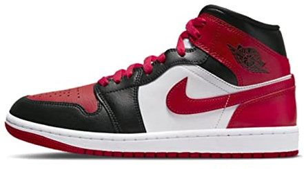 NIKE Jordan Womens WMNS Air Jordan 1 MID SE DO6699 200, Black/Red, 7 UK
