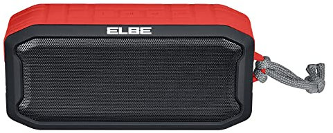 Elbe ALT-R15-TWS Altavoz Bluetooth 5W Rojo protección contra el Agua IPX7 TWS Emparejamiento de Dos Modelos para Sonido Envolvente