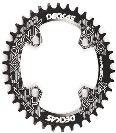 WABTU Platos para Bicicletas Rueda de Cadena de Bicicleta 94 + 96 BCD Redonda/Ovalada 32T 34T 36T 38T Plato de Bicicleta MTB (Chainwheel Teeth : 34T, Color : 9496bcd Oval Black)