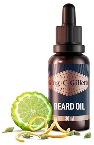 King C. Gillette Bartöl Mit Pflanzlicher Argan-, Jojoba-, Avocado-, Macadamia- Und Mandelöl, 30 ml