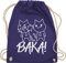 Turnbeutel Rucksack - Anime Geschenke - Baka! mit Katzen - weiß - Unisize - Lila - baumwollrucksack katzenmotive sporttasche katze baumwollbeutel fans juterucksäcke turnsack beutel stoffbeutel