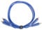 UDG Audio Cable Set RCA - RCA Blue Straight 1.5m, Compatible with all Jack to Jack devices