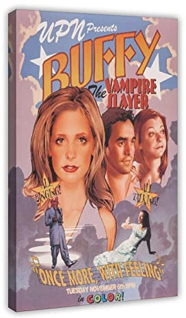 RIPEX Filmposter Once More, with Feeling (Buffy The Vampire Slayer), Leinwand, Poster, Schlafzimmer, Dekoration, Sport, Landschaft, Büro, Raumdekoration, Geschenkrahmen-Stil, 30 x 45 cm
