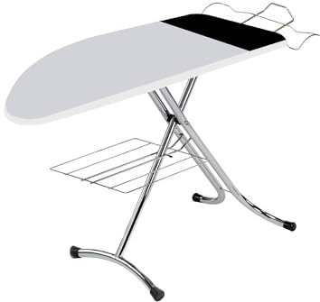 Top House Italia Kolossal Plus Planche à Repasser – 125 x 48 cm – Gain de Place, Robuste, Pliable – Housse de Table Anti-Flexion Thermique