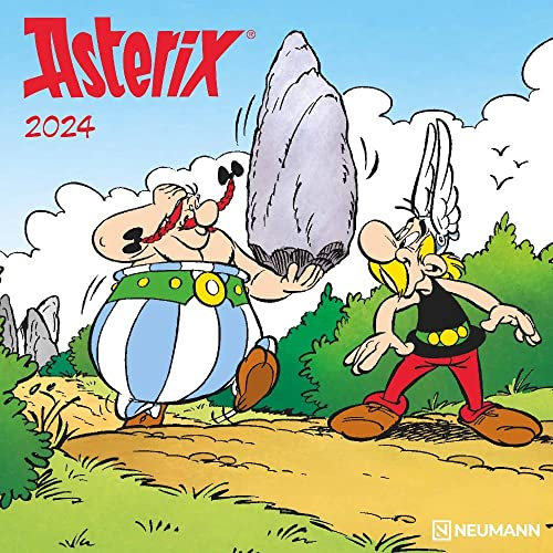 Asterix - Kalender 2024 - Broschürenkalender - Neumann-Verlag - Wandkalender für Kinder - 30 cm x 30 cm (offen 30 cm x 60 cm)