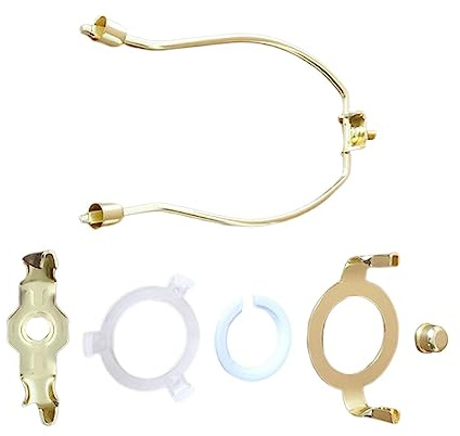 Sharplace Lamp Harp Light Fitting Harps Table/Floor Lamp 6 7-10inch Hardware Parts Lamp Harp Set with Finial Lampshade Bracket Lampshade Harp, 6