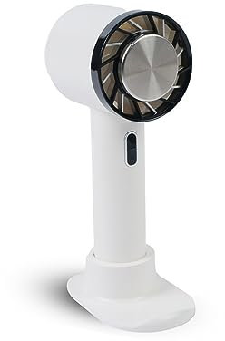 Super Mundo - Ventilador Portátil de Mano Compresa Fría, Ventilador Portatil USB, 3 Velocidades Portátil Eléctrico para el Oficina, Hogar, Viajes, Exterior, Blanco(622)