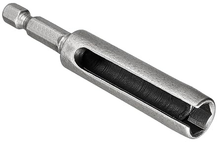CoCud Nut Driver, 1/4 Hex Shank 10mm Socket 4 Length, CR-V Steel Deep Groove Quick-Change Slotted Power Drill Bit
