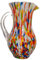 Gocce di Murano Pichet Buvette de 750 ml fabriqué en Italie en verre soufflé. Travaillé selon la tradition des artisans de Murano, Carafe de table élégante