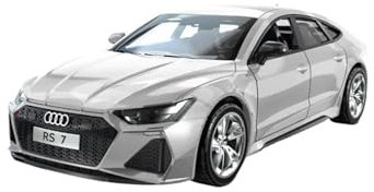CUTSUGOK maßstabsgetreues Auto 1:32 für Audi Rs7 Automodell Hochsimulationsautomodell mit Ton und Licht Polizeiautomodell Modellfahrzeug zum Sammeln(C)