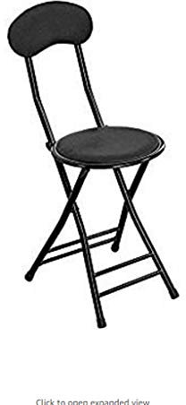 CUSTCH Taburete Plegable Acolchado, Silla de Oficina, Silla de Oficina Plegable, Respaldo de Silla Alta, Silla de Bar Comedor de Cocina