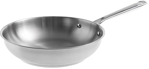 LACOR - 44428 - Padella in Acciaio Inox 18/10 Cucina, Padella Antiaderente, Fondo Induzione Totale, Adatta a tutti i tipi di Fornelli Compresa l'Induzione, 100% Senza PFAS, Ø28 cm