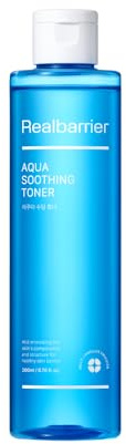 Real Barrier Aqua Soothing Toner Feuchtigkeitsspendend zur Beruhigung erhitzter Haut, Kühlender, beruhigender Toner mit Hyaluronsäure, 6,76 Fl Oz,