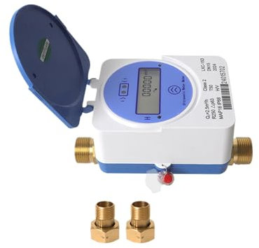 Tuya Zigbee - Misuratore di acqua fredda ad ultrasuoni, IP68 LCD, display digitale, misuratore di portata della quantità di acqua per sistema di irrigazione da giardino (15 mm (2,5 m³/h)