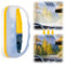 Automotive Oil Film Cleaning Brush, 2024 Neuest Multifunktionale KFZ-Ölfilm-Reinigungsbürste, 120ML Ölfilm-entferner für Windschutzscheiben Ölabweisende Folie Glas-Ölfilm-Entferner für Auto (1, Gelb)